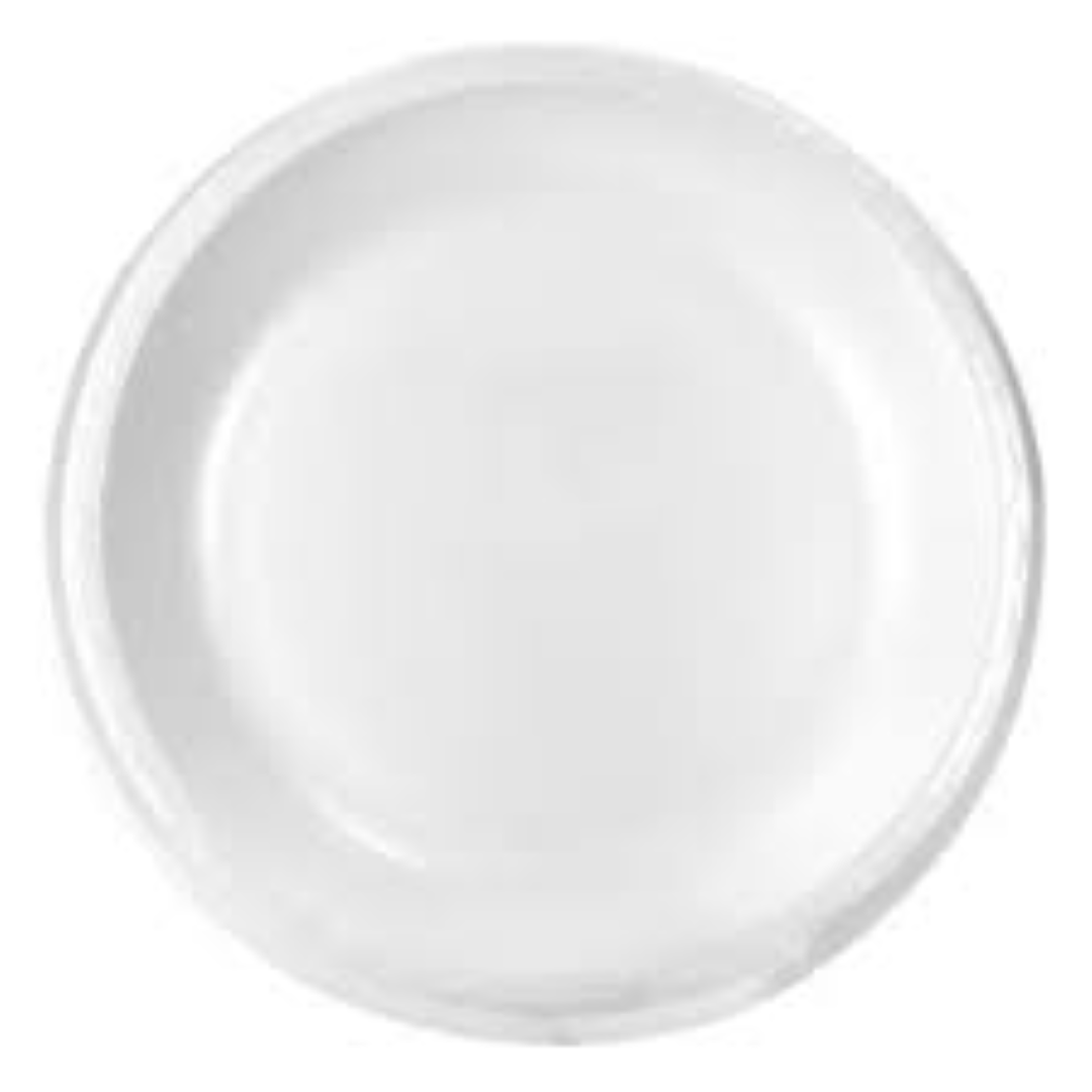XPRO PLAIN ROUND PLATE 11'' WHITE 25S